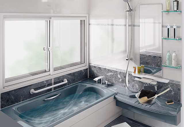 浴室の窓に内窓プラメイクEⅡ設置